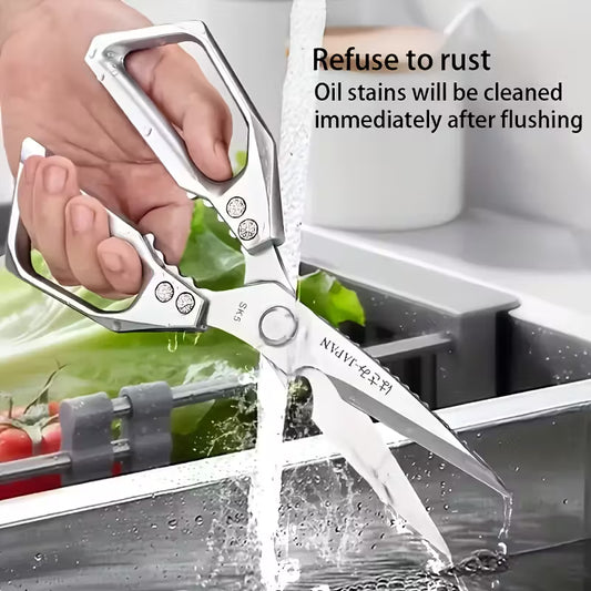 Multifunctional - Stainless Steel Kitchen Shears - Japanese Cooking Shears for Food